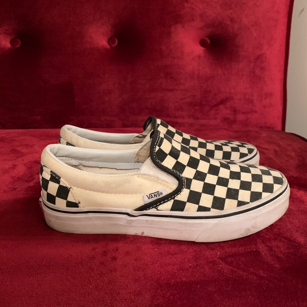 Slip-On Vans Checkered Size 6.5